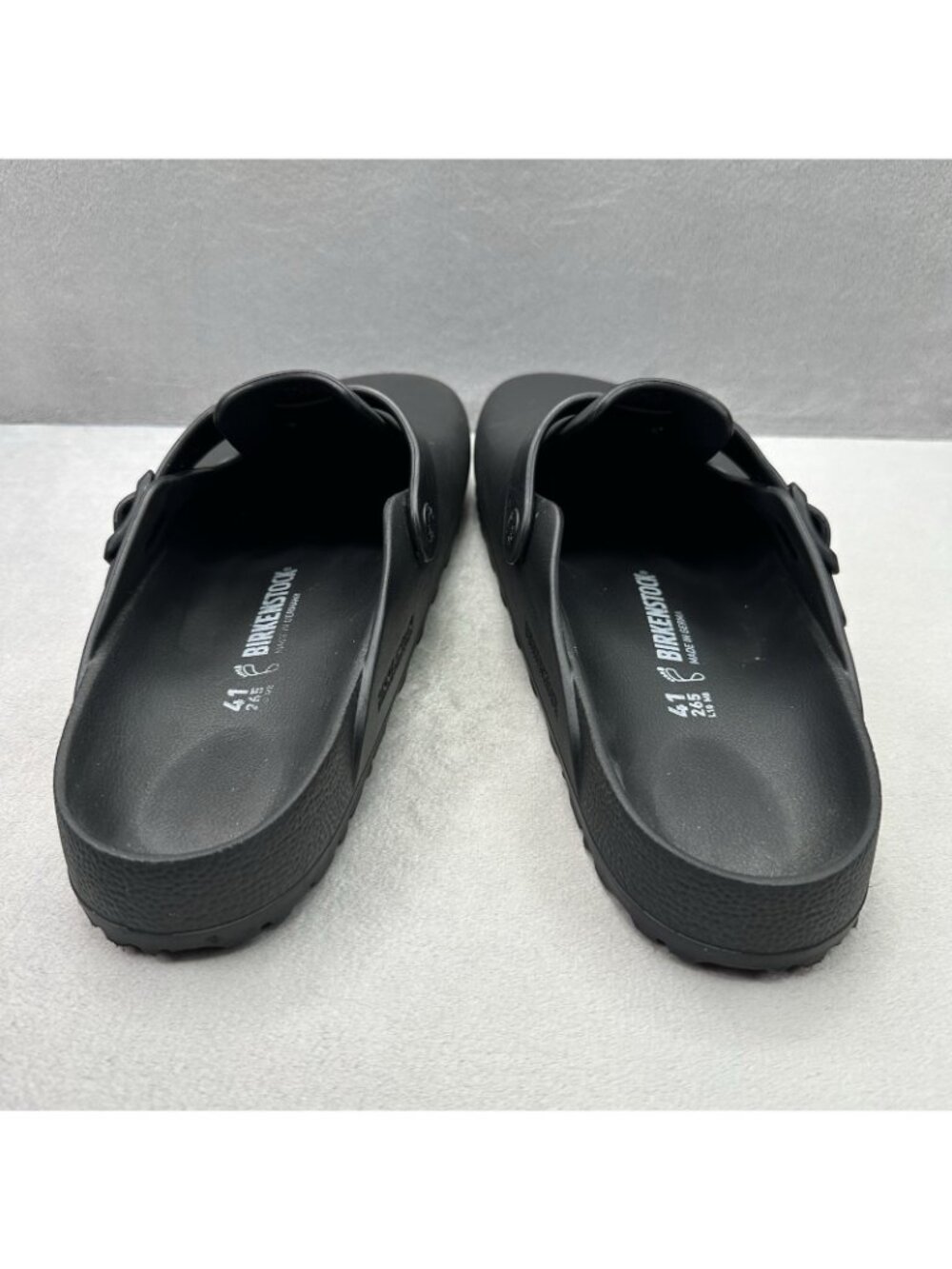 Birkenstock Boston EVA Womens Size 10 (EU 41) Clog Black Water Friendly Comfort - Picture 4 of 8